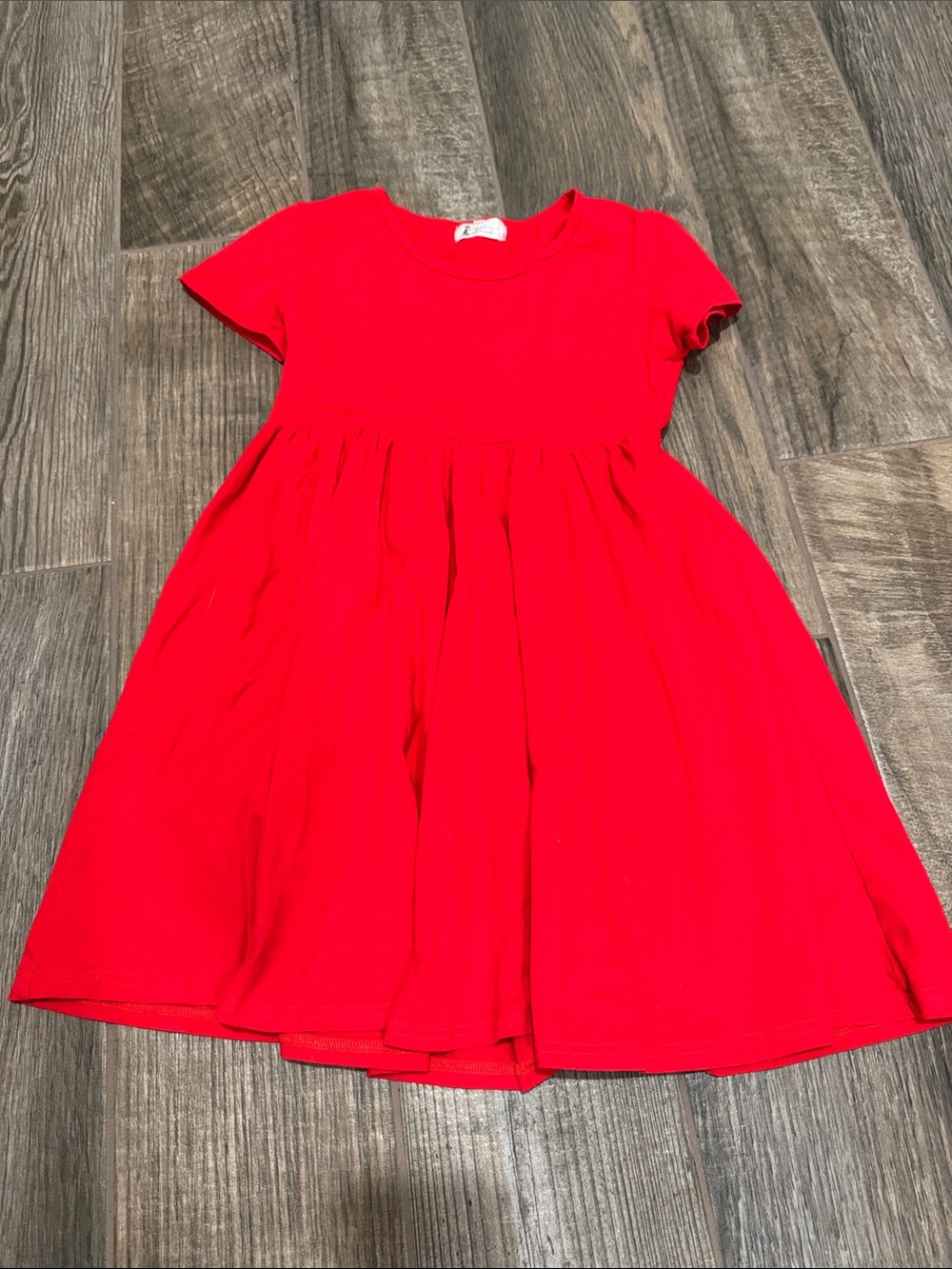 Lily & Londyn Short Sleeve Red Twirl Dress - size 14
